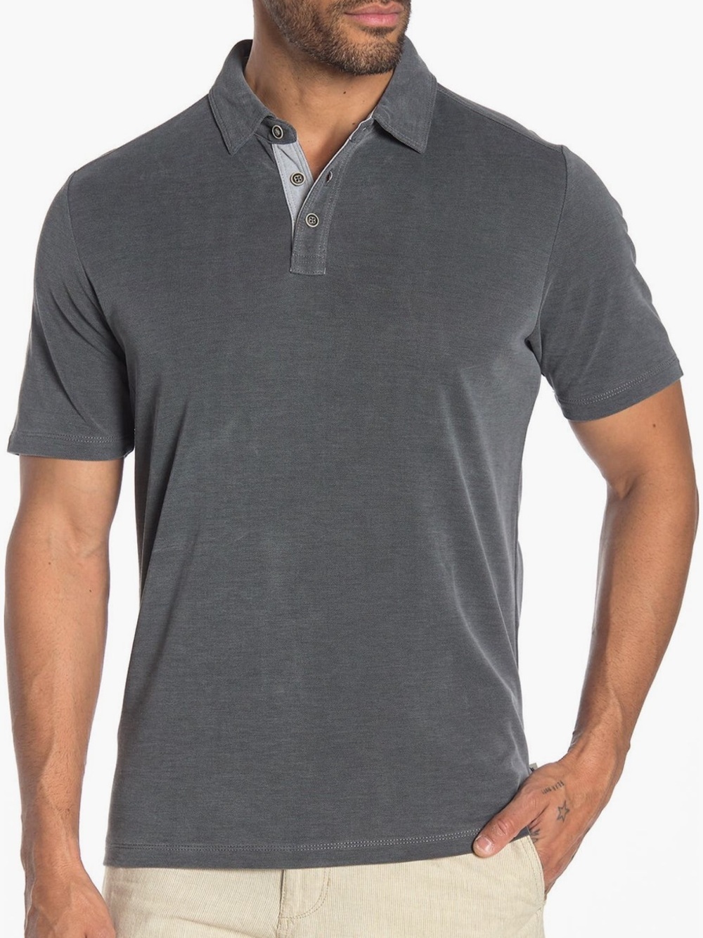 Tommy Bahama Shoreline Surf Polo Jet Black XXL